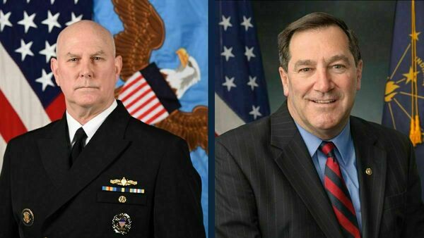 Admiral Christopher Grady and Ambassador Joe Donnelly